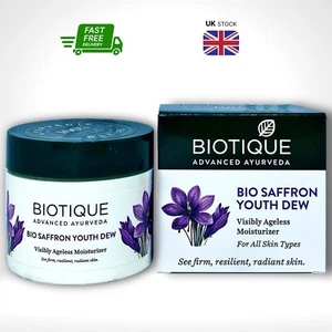 Bio Safran Jugendtau Anti-Aging Creme Biotique 50g - Hautverjüngung - Bild 1 von 3