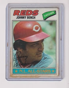1977 Topps #70 Johnny Bench in sehr gutem Zustand - Cincinnati Reds - Bild 1 von 1