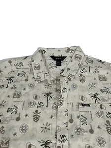 RVCA Designer Street Style Button Down Gr. XL Creme - Bild 1 von 10