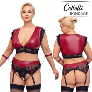 SALE Cottelli BDSM open crotch panties crotchless briefs restraints plus size - Picture 1 of 10