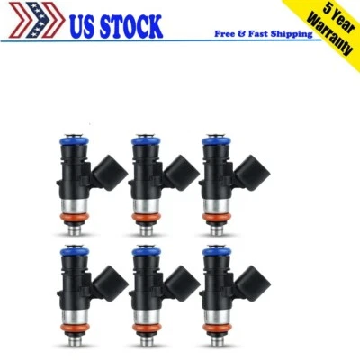 6 piezas inyectores de combustible para Ford Edge Lincoln Mazda 3,5 3,7 L 2007-2011 0280158091 Foto 1 de 4