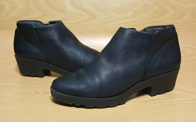 Calvin Klein Women's Booties Size 6 M Black Leather Zip Up Shoes - Image 1 of 4