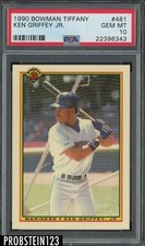 1990 Bowman Tiffany #481 Ken Griffey Jr. Seattle Mariners HOF PSA 10 GEM MINT