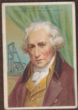 1912 T68 Heroes of History JAMES WATT Tobacco Card Little Cigars F/G