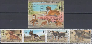 Solomon Set & S/S Hong Kong '94 New Year of the Dog 1994 MNH-18 Euro - Picture 1 of 1