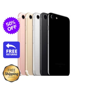 Apple iPhone 7 Jet Black/Black/Rose Gold |32GB 128GB| Unlocked Verizon At&t  - Picture 1 of 9