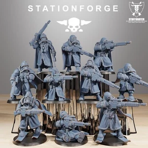 GrimGuard Frostwatch Marksmen (10) - Station Forge - Scifi Wargaming Grimdark - Bild 1 von 7
