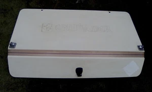 CARAVAN FRONT HATCH/LID ( with HINGES etc ) from ELLDIS CRUSADER - Picture 1 of 2