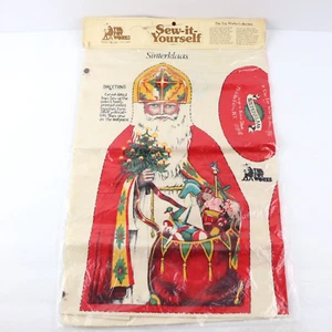 Sew-it-Yourself The Toy Works RARE Vintage 1978 Sinterklaas Pillow Doll Pattern - Picture 1 of 9