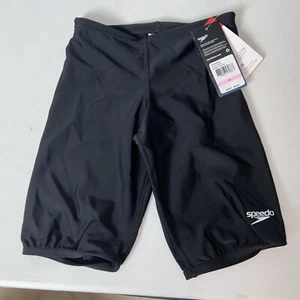 Speedo Jammer Swimsuit Shorts Size 10 Boys Black - Picture 1 of 4