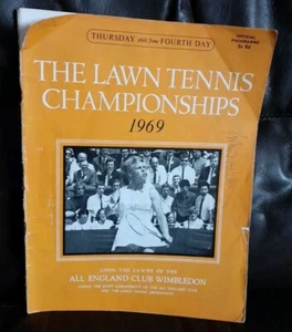 Vintage Retro WIMBLEDON LAWN TENNIS PROGRAMME 1969 June 26 Thurs Day 4 - Signed - Picture 1 of 14