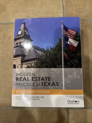 MODERN REAL ESTATE PRACTICE IN TEXAS By Cheryl Peat Nance 17th Ed MINT Condition - Image 1 of 2
