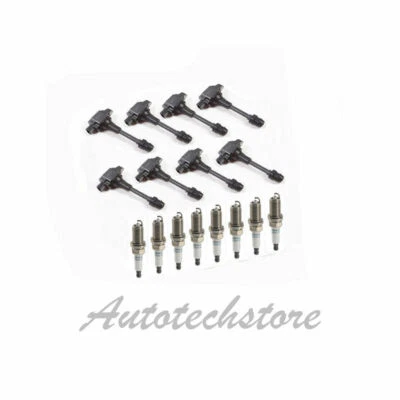 8 Ignition Coil For Nissan Titan Armada B2876*8 & 8 Denso Spark Plug IC247 - Image 1 of 3