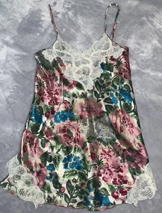 Victorias Secret Petite Nightgown Floral Slip Sexy Vibrant Gold Label Nightie - Picture 1 of 7