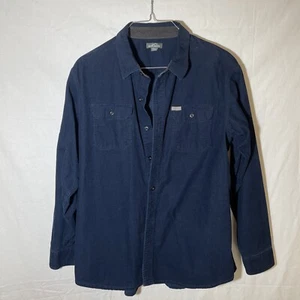 Eddie Bauer Herrenshirt 100 % Baumwolle dunkelblau gerippt/Strukturiert XXL - Bild 1 von 3