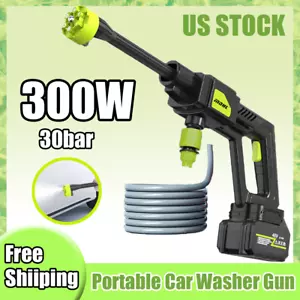 Spray Water Gun Car Washing Cleaning Equipment Kit Cordless High Pressure Washer - Picture 1 of 12