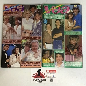 1987 TV GUIDE MAGAZINE REVISTA VEA #926 & #988 PUERTO RICO PR CELIA CRUZ SALSA - Picture 1 of 9