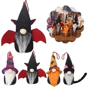 Schwarze Katze Wald Mann Puppe Ornament Halloween Szene Dekor Desktop Requisiten L5M1 - Bild 1 von 16