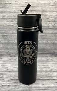 Armee Irak Veteran 22 flüssige Unzen Wasserflasche kostenloser Versand - Bild 1 von 5