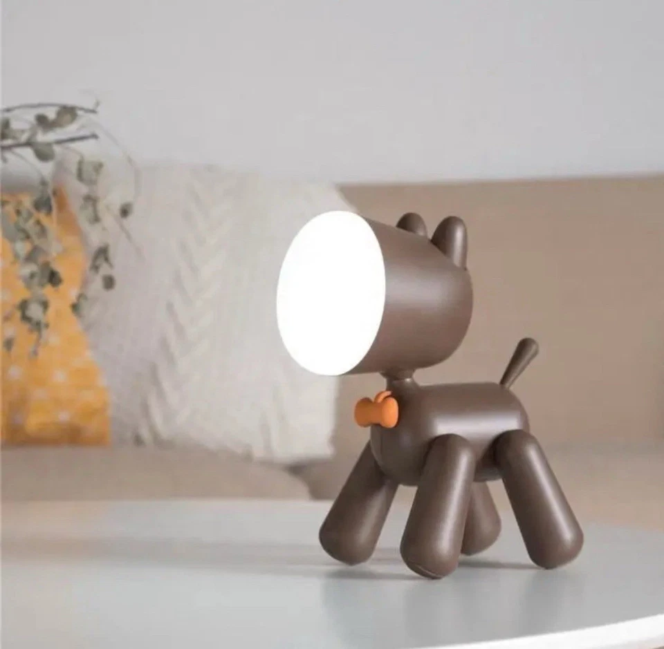 Luz de Noche para Perros para Niños, Luz de Noche de Bebé de Plástico Recargable/Regulable Foto 1 de 4