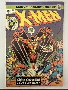 Marvel Comics X-Men #92 February 1975 Red Raven Lives Again - Picture 1 of 12