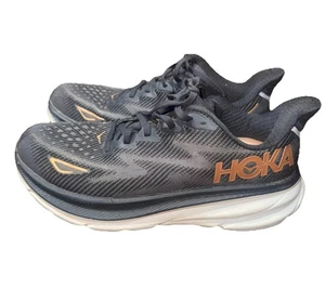 Hoka One One Clifton 9 Shoes Womens Size 8.5D Black Rose Gold Mesh Running🔥 - Picture 1 of 8