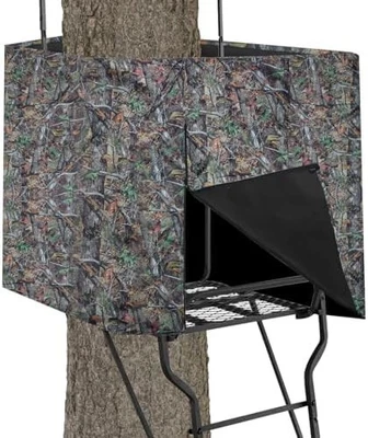 Deer Hunting Tree Stand Blind Cover, 93" X 35" Hunting Treestand Camo Blind Cove - Image 1 of 4