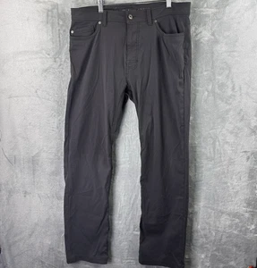 Prana Herren Hose 36x34 Slim Fit Schwarz Nylonmischung Stretch Outdoor Wandern Freizeit - Bild 1 von 11
