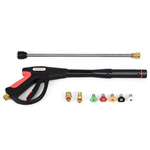 IRINMAX 4000PSI Efficient Clean Pressure Washer Gun Extendable Wand 5 Nozzle Tip - Picture 1 of 6