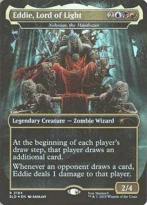MTG Eddie, Lord of Light (2184) *Rainbow Foil* Secret Lair: Iron Maiden MT/NM - Image 1 of 2