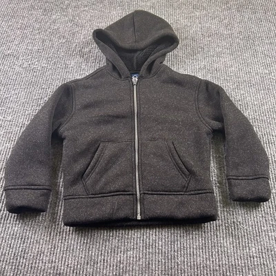 Suéter con Capucha Negro Old Navy Niños Pequeño 6 Polar Manga Larga Cremallera Completa Foto 1 de 4