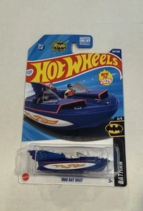 Hot Wheels 2025 Case M 1966 BAT BOAT Batman Classic TV Series U.S. Card - Picture 1 of 1