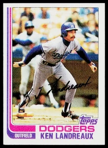 1982 Topps Ken Landreaux #114 Los Angeles Dodgers *EX* - Picture 1 of 2