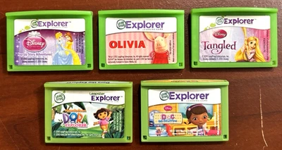 Lote de 5 juegos de aprendizaje Leap Frog LeapPad Explorer LeapPad 2 3 XDI Ultra Ultimate Foto 1 de 3