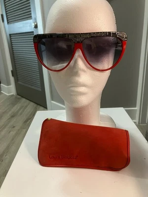 Винтажные солнцезащитные очки Laura Biagiotti перламутровая инкрустация - Изображение 1 из 4