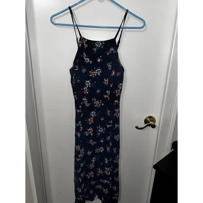 Maxi Vestido Estampado Floral Xhilaration Verano Informal Sol Vestido Mediano M Foto 1 de 4