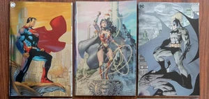 Absolute Batman, Wonder Woman & Superman Jim Lee Legacy Foils quasi nuovo - Foto 1 di 1