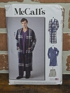 McCall's Sewing Pattern M8443 Men's Robe Sleepwear Shirt Boxers Sz S-XXXL - Picture 1 of 8