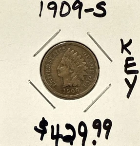 1909 S Indian Head Copper Cent 1C - Picture 1 of 7