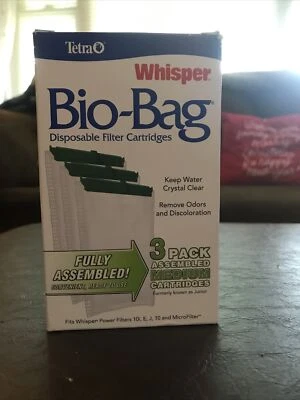 Cartucho Tetra Whisper Bio-Bag mediano (paquete de 3) - PAQUETE NUEVO/DAÑADO Foto 1 de 4
