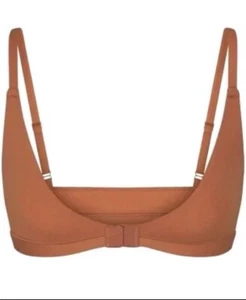 Skims Fits Everybody Bralette 3X Adaptive Triangle Bronze Brown Front Closure - Picture 1 of 8