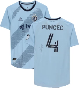 Roberto Puncec Sporting Kansas City Signed MU #4 Blue Jersey - 2020 MLS Season - Picture 1 of 5