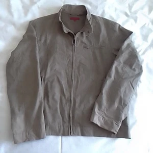 JOHN by JOHN RICHMOND Herren Khaki Canvas Bomberjacke Größe Large - Bild 1 von 8