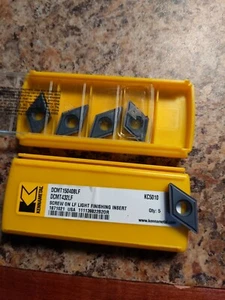 x5 Kennametal DCMT432LF DCMT150408LF KC5010 Aufschraub-LF-Lichtveredelungseinsatz - Bild 1 von 4