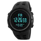Mens Military Sports Watch Led Screen Large Digital Face Water Resist Wristwatch