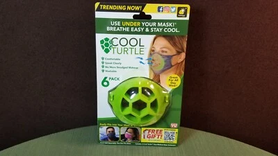 Cool Turtle Six Pack Under Mask Shell Breathe Easy Stay Cool - Image 1 of 4