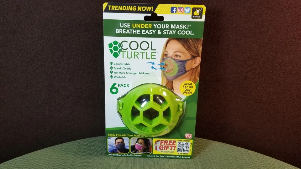 Cool Turtle Six Pack Under Mask Shell Breathe Easy Stay Cool - Image 1 of 4