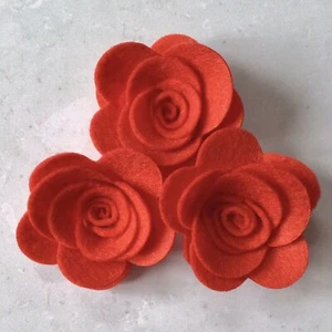 Filzrosen, Filzgestanzte Rosenblumen, (Medium) - Bild 1 von 8