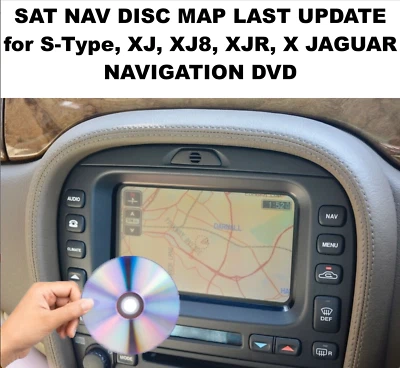 SAT NAV DISC MAP UPDATE for S-Type,X, XJ, XJ8, XJR, JAGUAR NAVIGATION DVD 2013 - Image 1 of 3