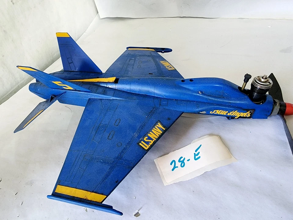 Vintage Blue Angels Line Control Tether FA-18C Hornet Airplane - Image 1 of 4